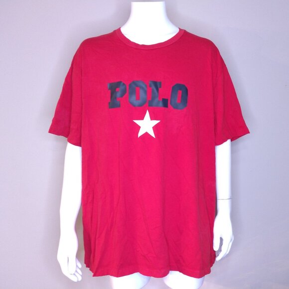 POLO RALPH LAUREN T-Shirt 3XB STAR Graphic Tee XXXL 3XL BIG & TALL Crew Neck RL - Picture 1 of 7